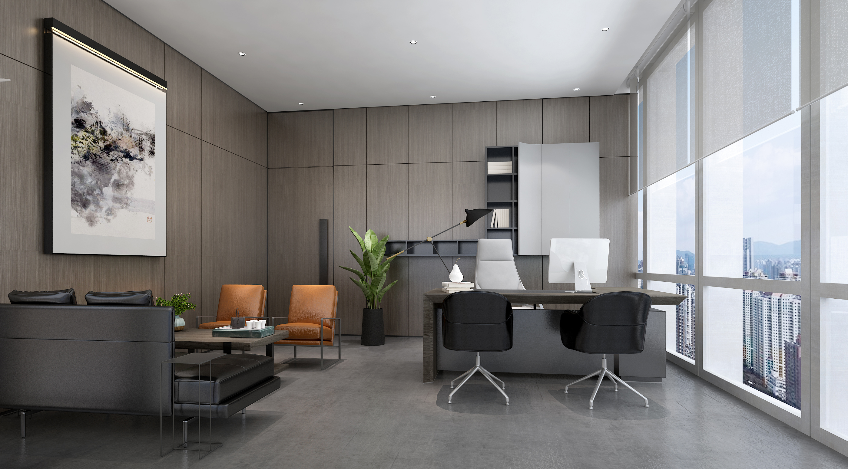 虹口區(qū)來福士辦公室設(shè)計裝修圖-第2張圖片-上海古都建筑設(shè)計集團
