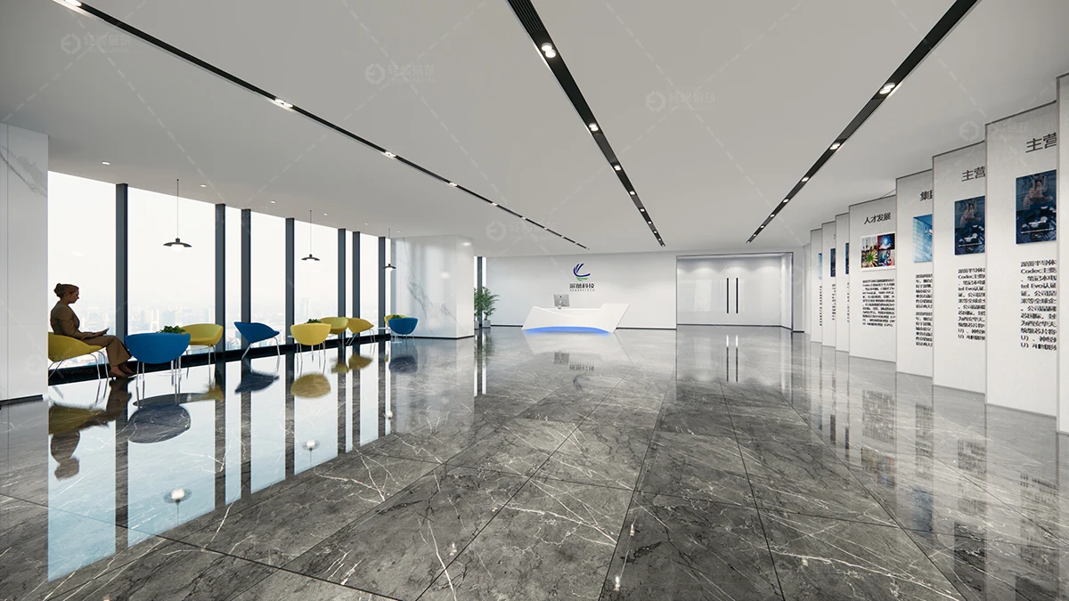 4000芯片開發(fā)公司辦公室裝潢效果-第2張圖片-上海古都建筑設計集團