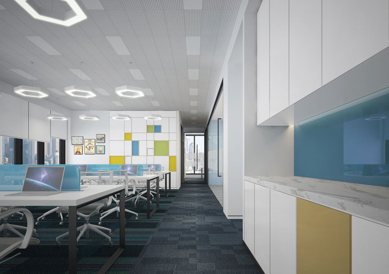 350平米兒童用品公司辦公空間設(shè)計-第2張圖片-上海古都建筑設(shè)計集團(tuán)