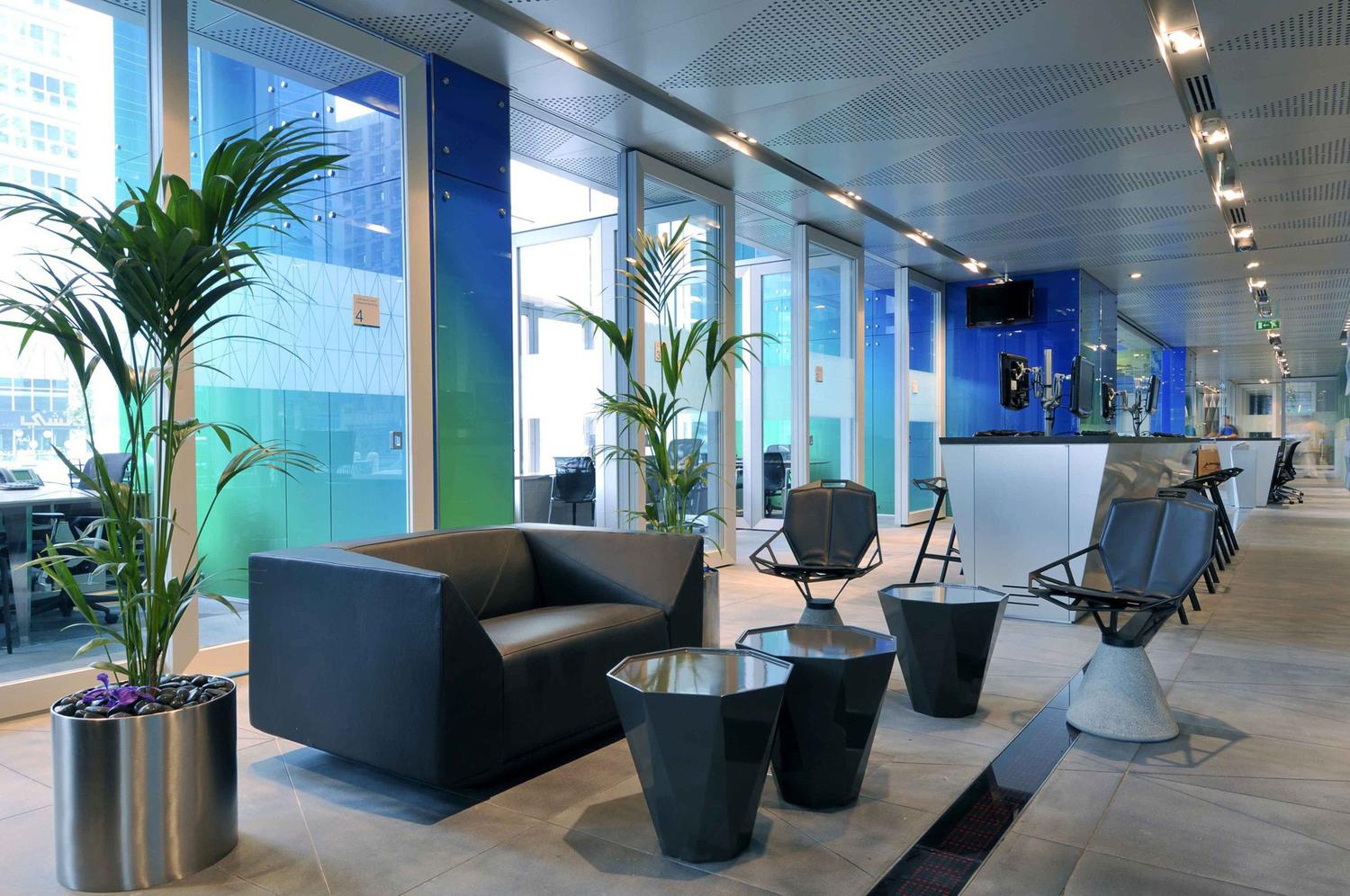 徐匯區(qū)300平辦公室裝修現代時尚風格設計-第2張圖片-上海古都建筑設計集團