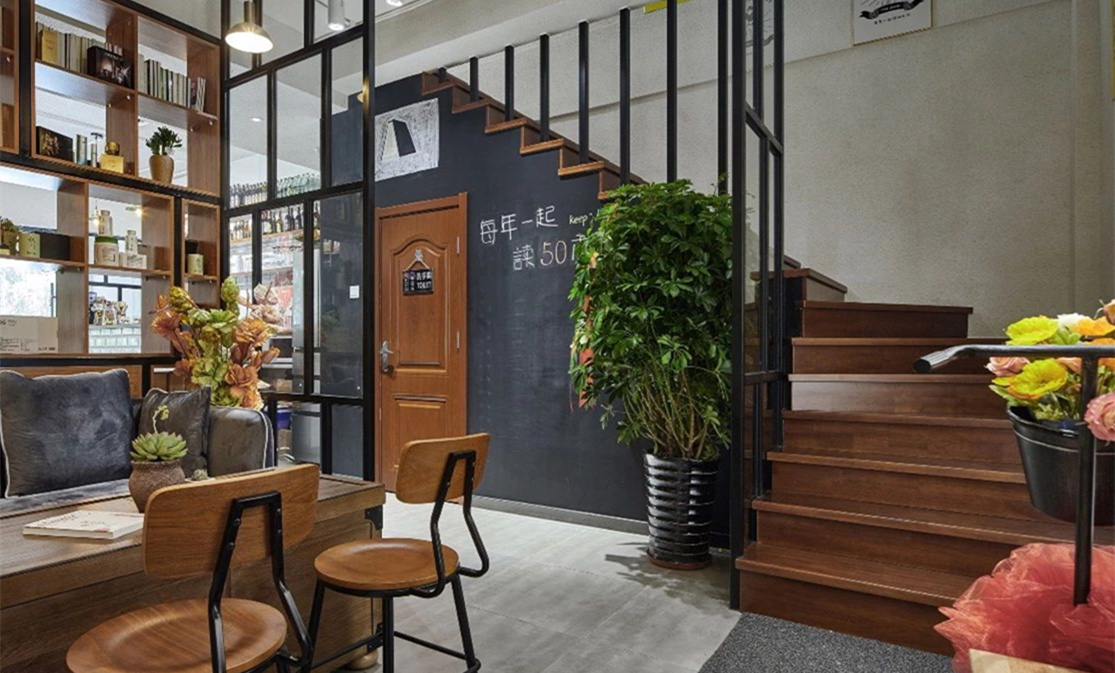 日式清新書店裝修設(shè)計效果圖-第3張圖片-上海古都建筑設(shè)計集團(tuán)