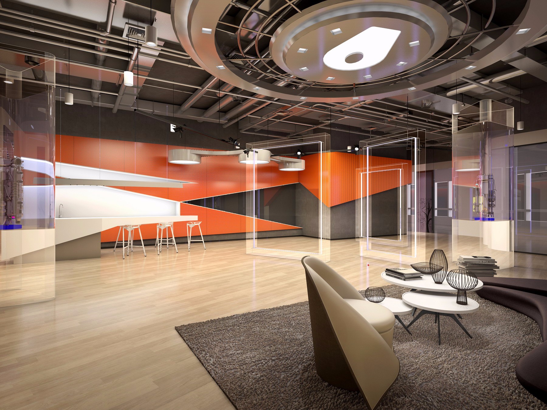 現(xiàn)代科技風(fēng)格辦公室裝修設(shè)計-第7張圖片-上海古都建筑設(shè)計集團(tuán)