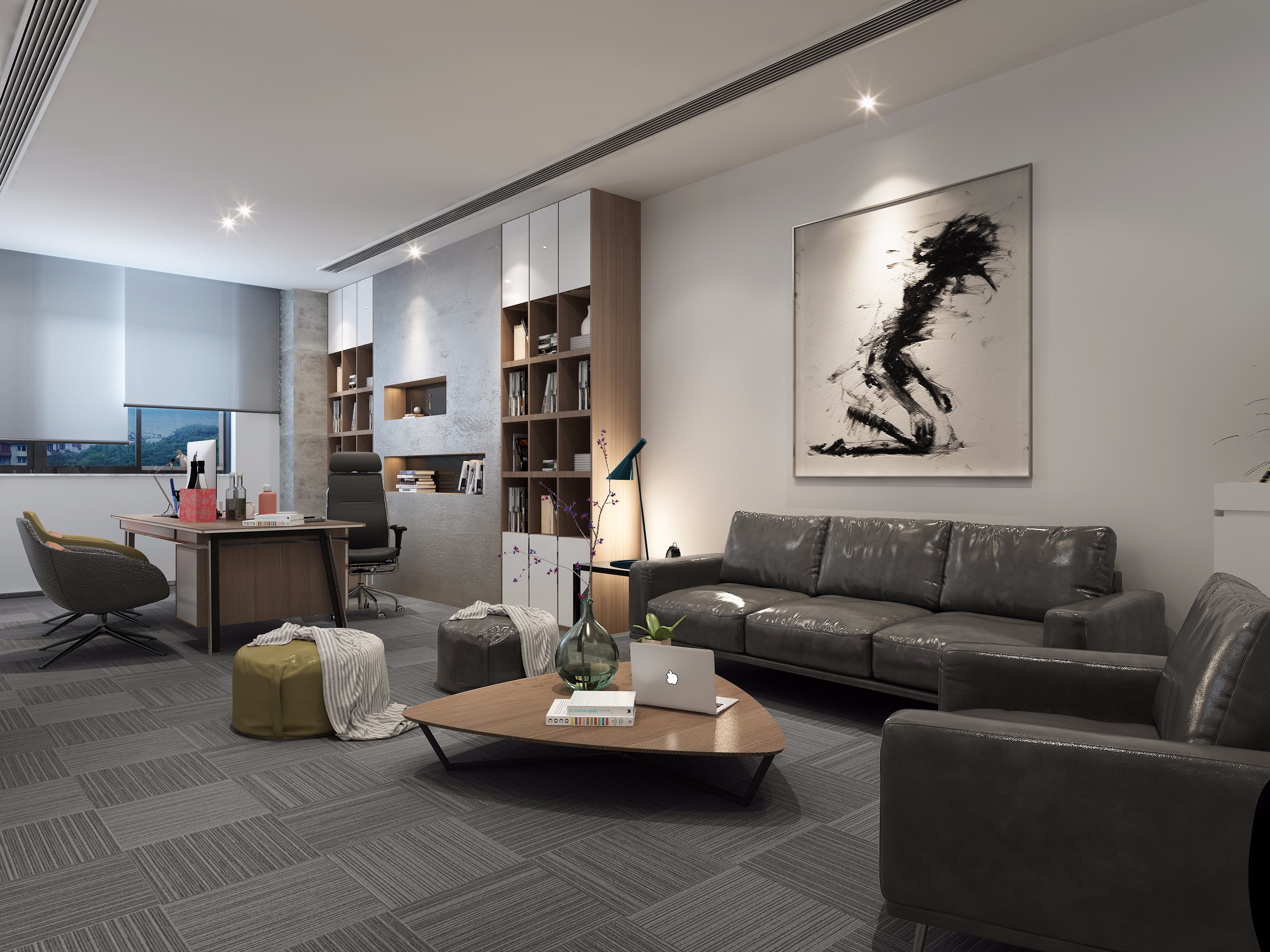 辦公室休閑區(qū)裝修設(shè)計-第6張圖片-上海古都建筑設(shè)計集團(tuán)