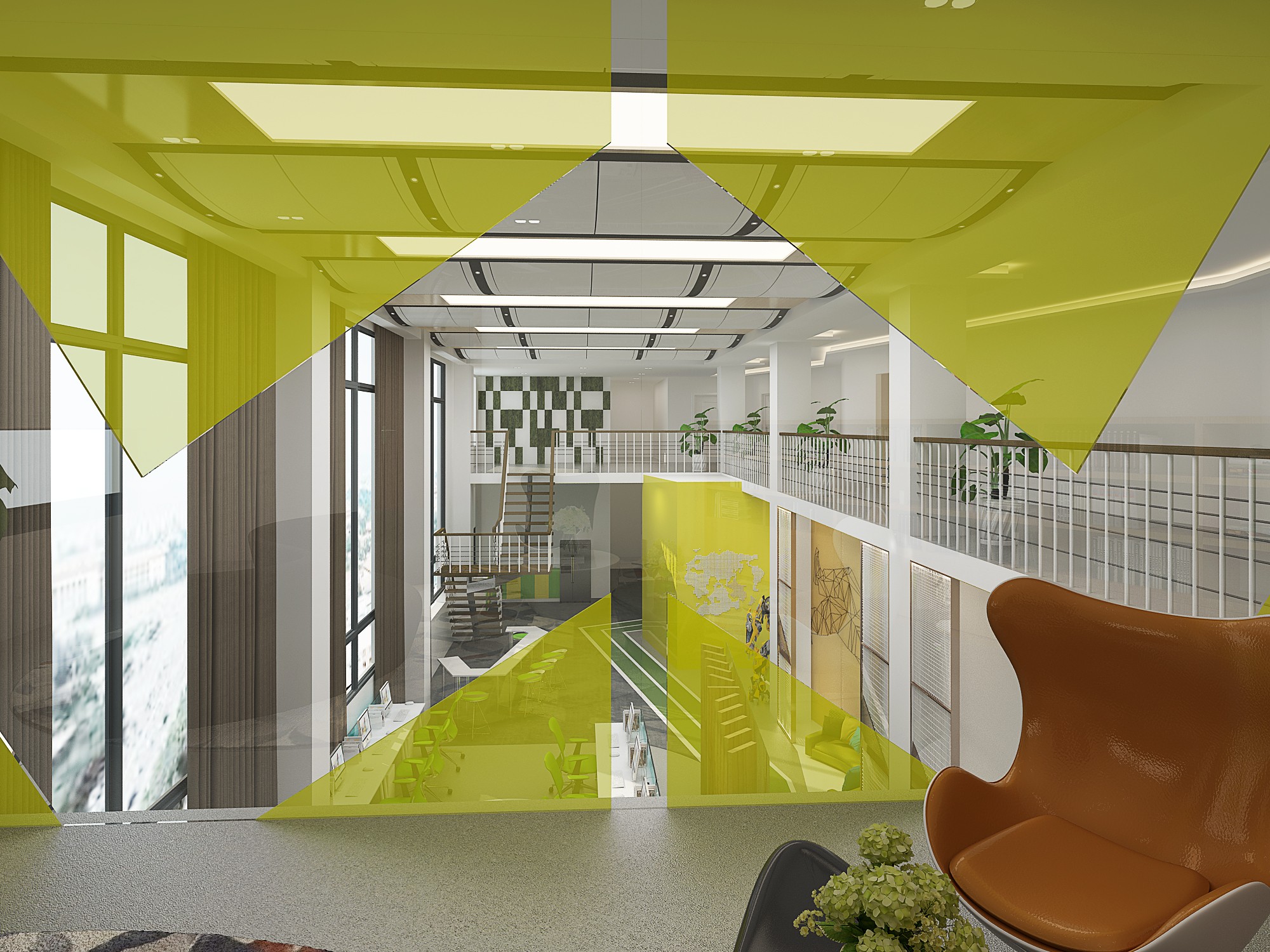 大黃蜂風格辦公室裝修設計-第8張圖片-上海古都建筑設計集團