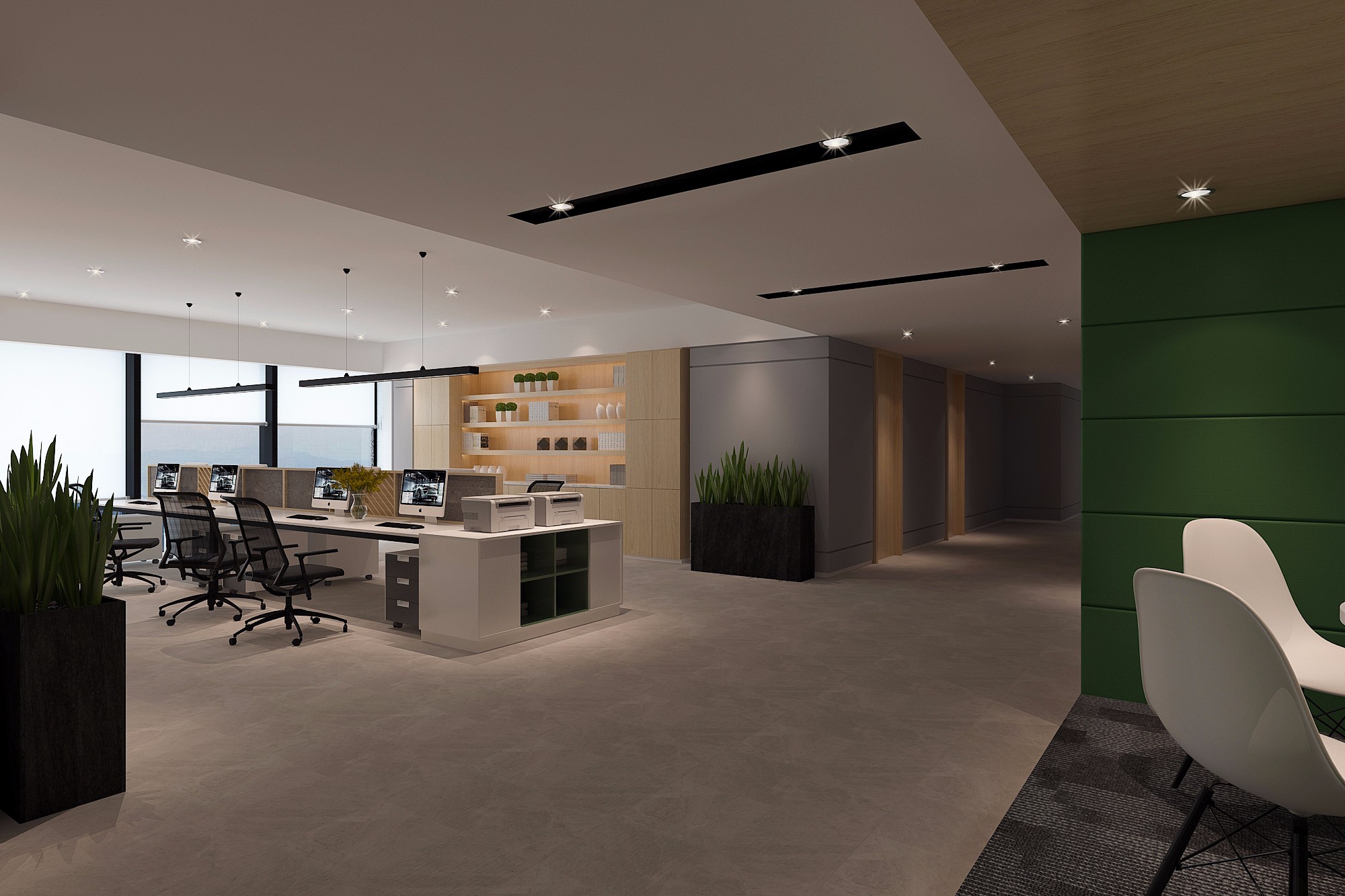 奢華大氣辦公樓裝修設計-第6張圖片-上海古都建筑設計集團