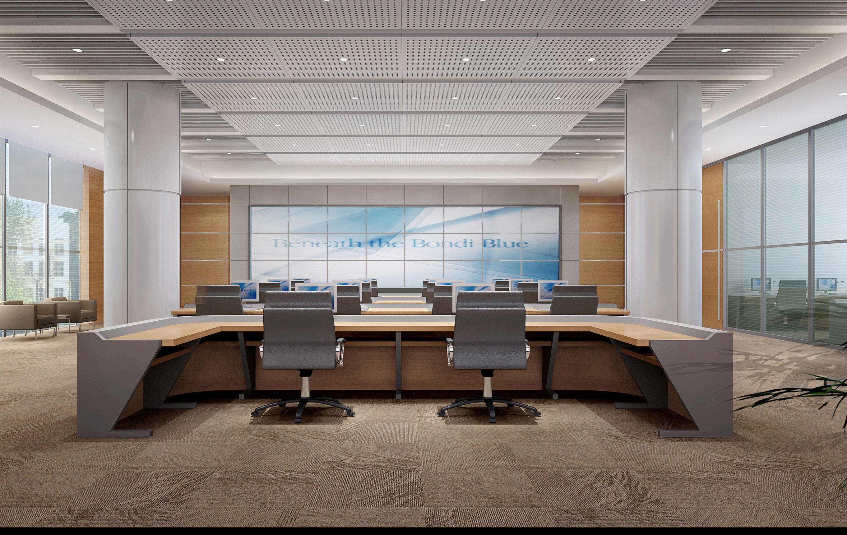 寬曠會議室裝修設(shè)計-第1張圖片-上海古都建筑設(shè)計集團(tuán)