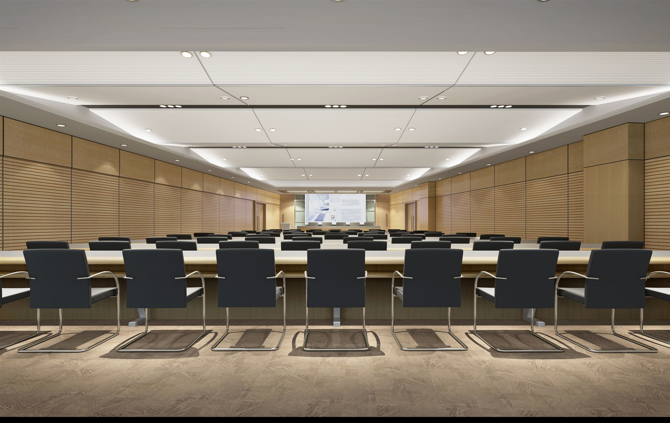 寬曠會議室裝修設(shè)計-第4張圖片-上海古都建筑設(shè)計集團(tuán)