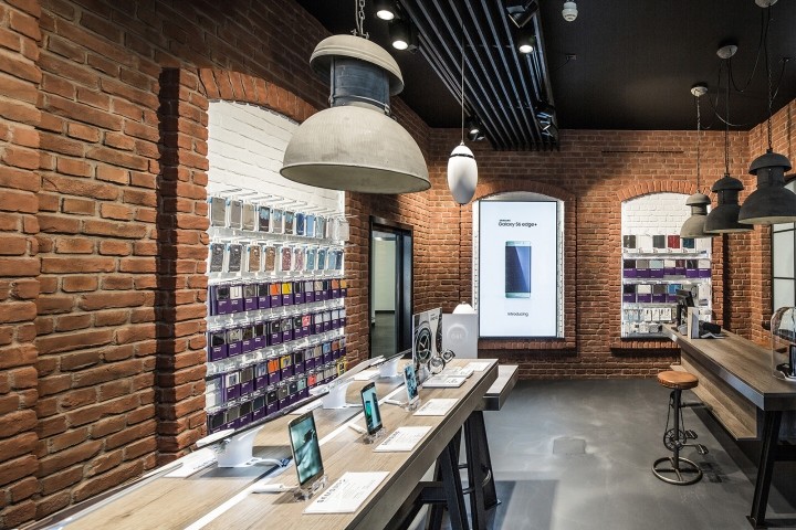 復(fù)古風(fēng)格手機(jī)店裝修設(shè)計-第1張圖片-上海古都建筑設(shè)計集團(tuán)