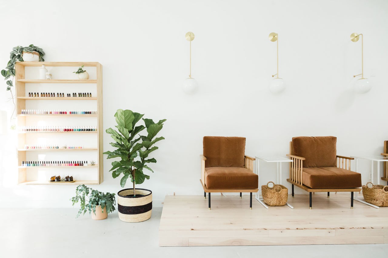 時尚簡約風(fēng)格美甲店裝修設(shè)計-第3張圖片-上海古都建筑設(shè)計集團(tuán)