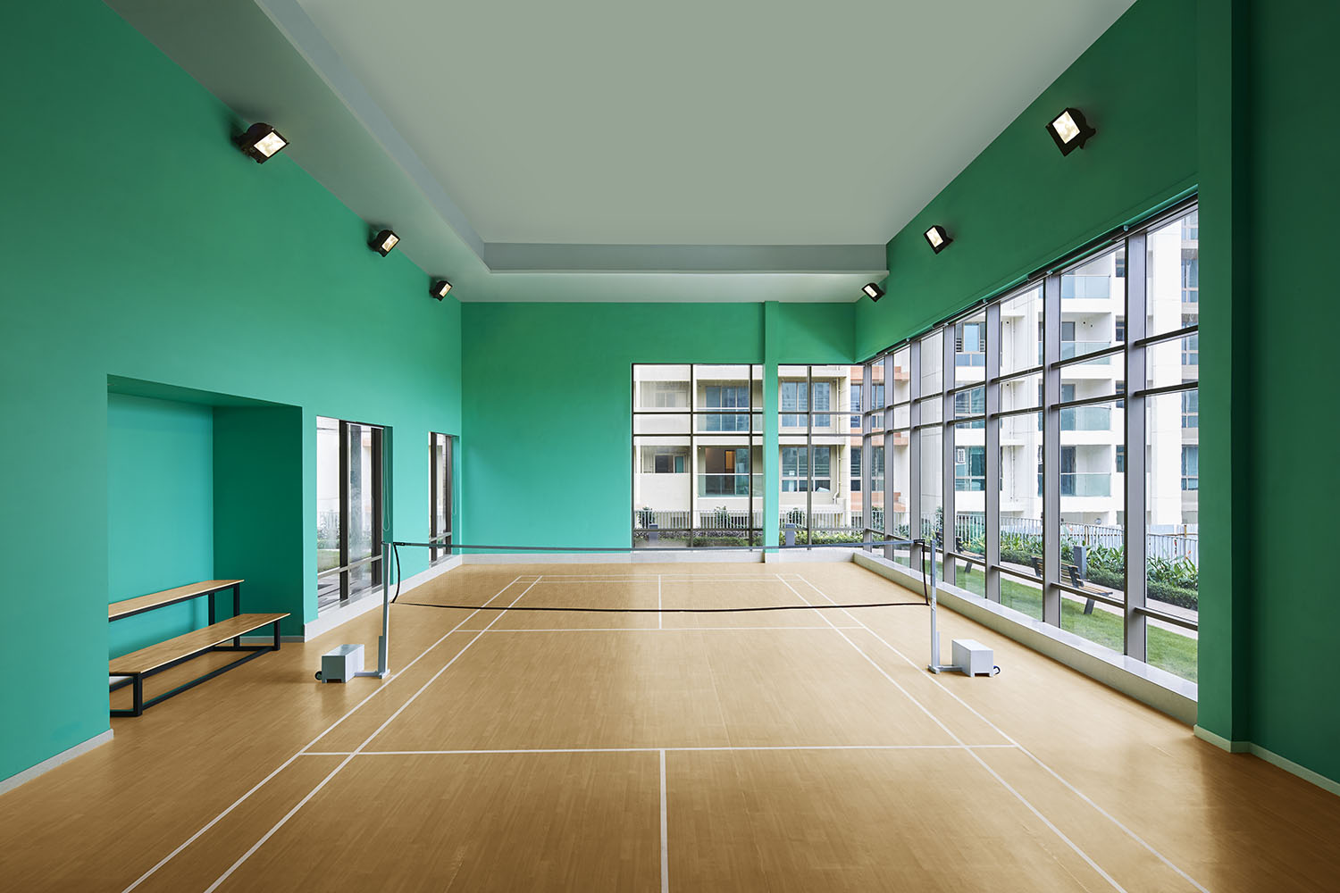 室內(nèi)小型簡約羽毛球館裝修設(shè)計-第1張圖片-上海古都建筑設(shè)計集團(tuán)