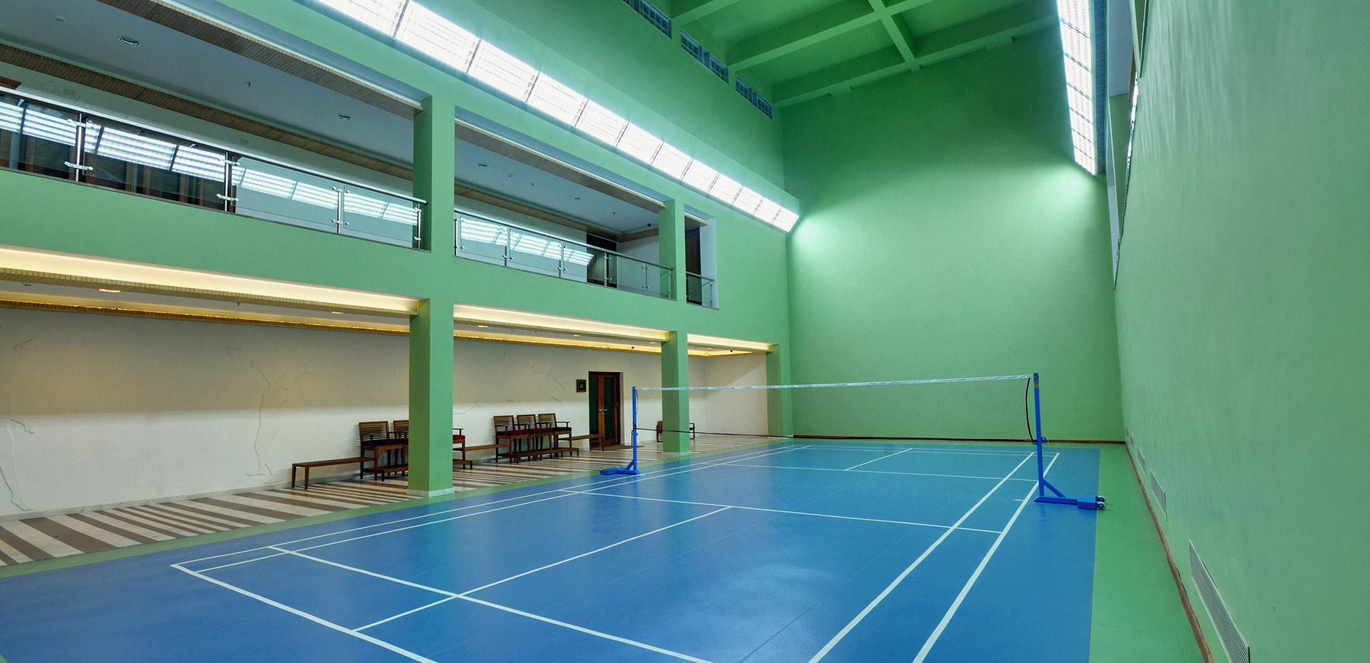 室內(nèi)小型簡約羽毛球館裝修設(shè)計-第2張圖片-上海古都建筑設(shè)計集團(tuán)