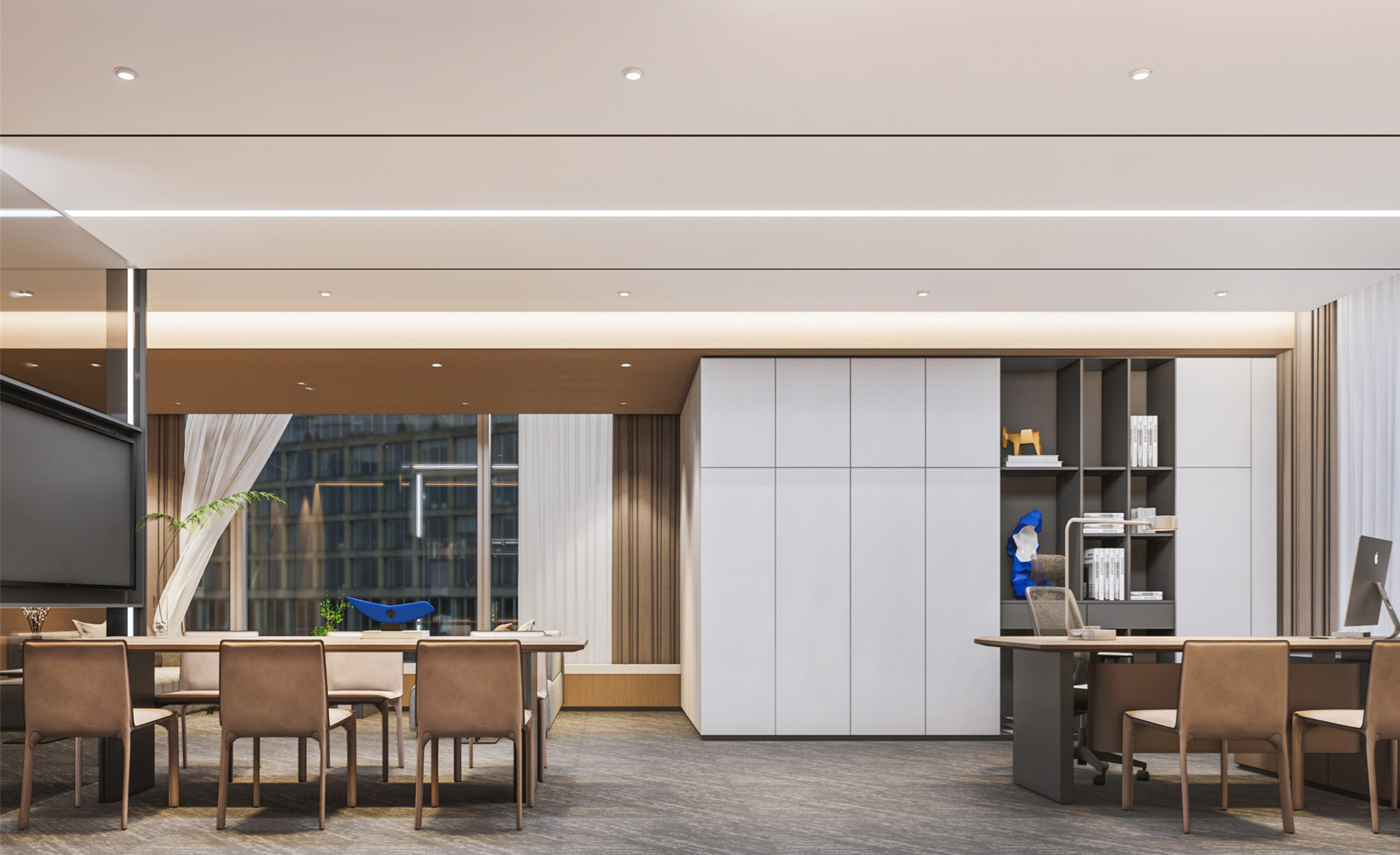 科技復(fù)式風(fēng)格辦公室裝修-第1張圖片-上海古都建筑設(shè)計集團