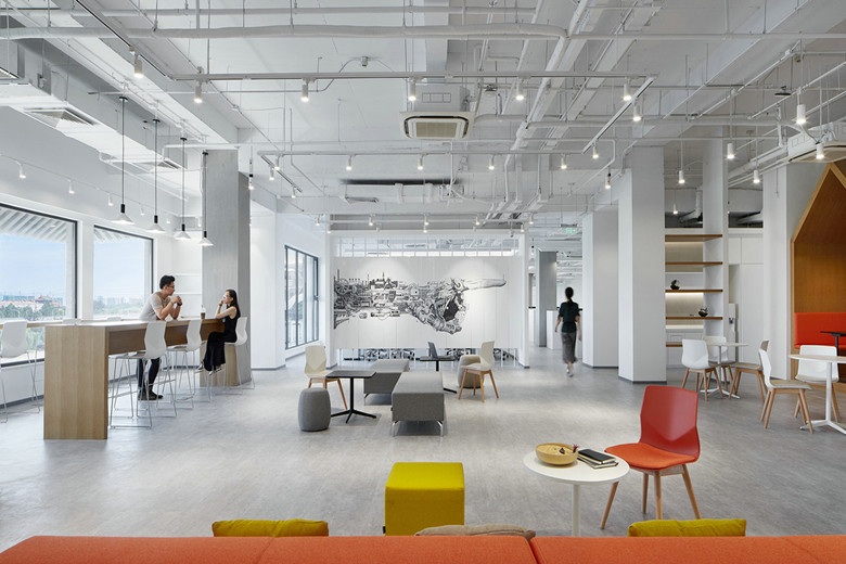 上海楊浦辦公室裝修660平米空間辦公室效果-第3張圖片-上海古都建筑設(shè)計集團(tuán)